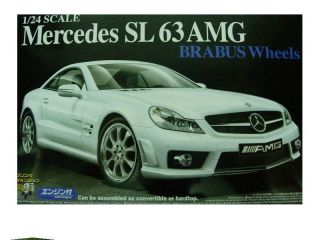 24 Aoshima Mercedes Benz SL63 AMG Brabus Wheels