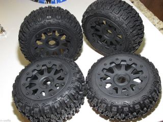 ROVAN 1 5 SCALE BAJA HPI 5B V2 BUGGY FRONT AND REAR TIRES WITH WHEELS