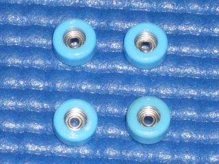 Fingerboard Series 3 Bearing Wheels Polyurethane Light Blue