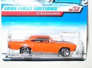 Hot Wheels 1998 First Editions 70 Roadrunner 17 40 5S