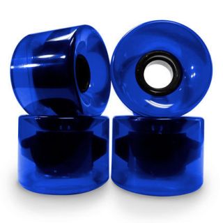 Gel Blue Longboard Skateboard Wheels 71mm Set of 4