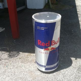 Red Bull Cooler on Wheels Red Bull Display Tall $75 Pickup Only