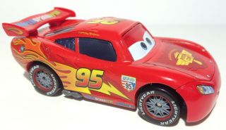 Disney Pixar Cars 2 Lightning McQueen with Racing Wheels Loose