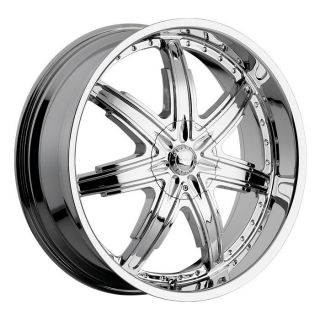 24 inch x9 Devino Sire Chrome Wheels Rims 5x115 15 R