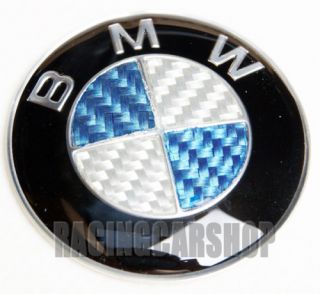 BMW Blue Carbon Fiber Steering Wheel Emblem E46 E60 E90