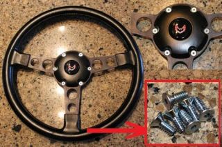 1970 81 Firebird Trans Am Formula Steering Wheel Screws Zinc Plated