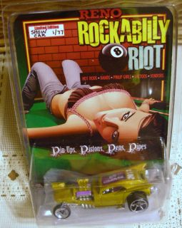 RARE Reno Rockabilly Riot Custom Hot Wheels 1 of 77