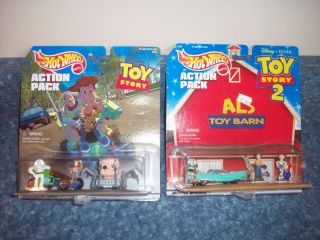HOT WHEELS ACTION packs Rare 2 Different Toy Story sets Als Toy Barn