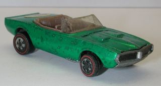 Redline Hotwheels Green 1968 Custom Firebird