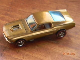 Scoop Variation Ohs 1968 Redline Hot Wheels Gold Custom Mustang