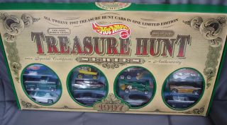 1997 Hot Wheels Boxed Treasure Hunt Set JC Penney