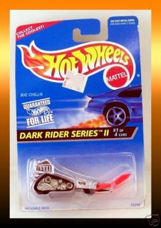 Hot Wheels 1995 Dark Rider Big Chill Snowmobile New