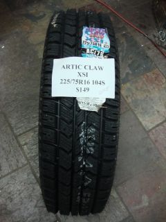 Artic Claw XSi 225 75R16 104s Brand New Snow Tire
