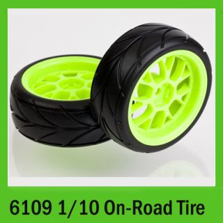 Tires 6109 1 10 on Road RC Car Wheels Rim Tyre Set