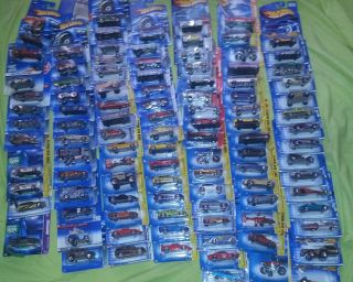 Hot Wheels Lot of 105 Unopened Cars Various Series and Years