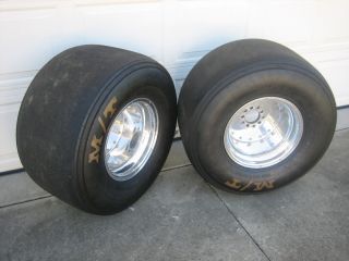 Monoque Aluminum Rear Drag Wheels and Mickey Thompson Radial Tires