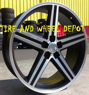 20 inch New Black IROC Rims Wheels and Tires 5x4 75 5x120 Cutlass Nova