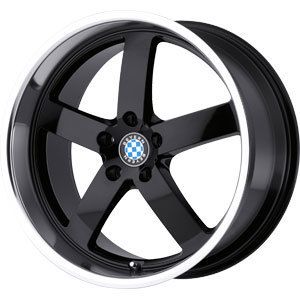 New 18x8 5 5x120 Beyern Rapp Black Wheels Rims