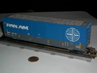 HO Scale Box Car w Metal Wheels Pan Am Railway Lot BG136