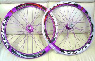 700c Deep 60mm Road Bike Wheels Rims with SEALED Bearing Purple