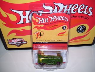 Hot Wheels RLC T1 VW DRAG BUS w Subscription Tin Only 2000 made