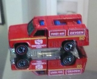 Emergency Squad Rescue Truck Redlines Very Good Condition 1974