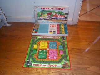 Vintage Park and Shop Board Game 1970 Milton Bradley No 4915 1