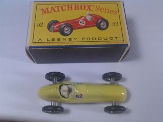 100 Authentic Lesney Matchbox Series 52 Maserati 4 CLT 1948 Vintage