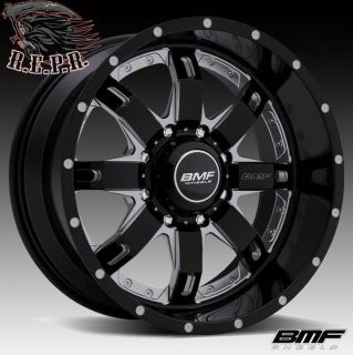 BMF Repr 20x10 Death Metal Black Wheels 8x180 2011 2012 Chevy HD GMC
