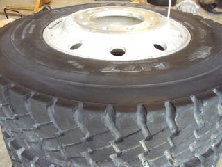 Goodyear G177 11R 22 5 Drive Tires on Aluminum Wheels