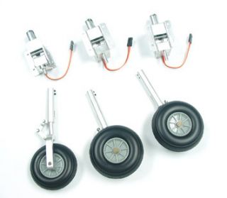 Metal Electric Retracts Full Set with Struts Wheels for T 33