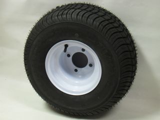 18 5x8 50 8 LRC 215 60 8 LRC Trailer Tire and Wheel 4 Bolt White