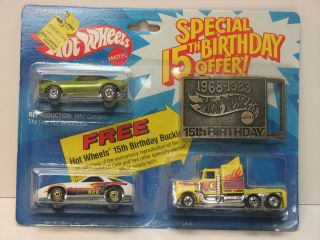 1983 HOTWHEELS Special 15th Birthday, 67 Camaro, Two Special Painted