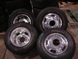 Set 17 Ford F 350 Factory Dually Wheels Rims BFG Tires