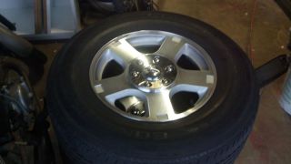 Set of four OEM 265 70 R17 M S tires and rims MUST PICK UP IN PASADENA