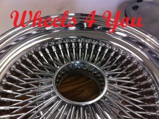 13 Wire Wheels Chrome Knockoff Spoke Rims inch Chevy