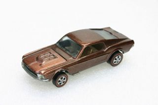 HW Redline US 1968 Copper Brown Custom Mustang Excellent