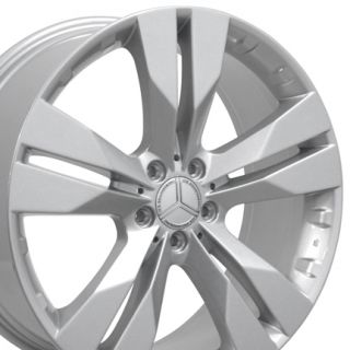 Silver Wheels Set of 4 Rims Fits Mercedes Benz 550 450 350