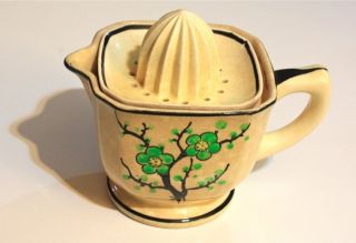 Moriyama Hand Painted Japan Art Deco Ceramic Juicer
