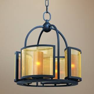 Chinois Collection 17 1/2" Wide 4 Light Chandelier   #T1670