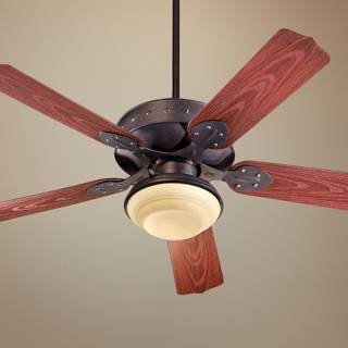52" Quorum Hudson Toasted Sienna Patio Ceiling Fan and Light   #U6066 U9977