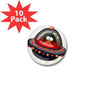 Evil Space Penguin 2.25 Button (10 pack)