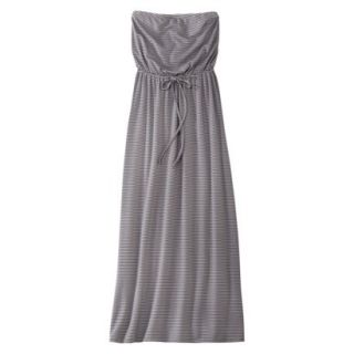 Mossimo Supply Co. Juniors Strapless Maxi Dress   Blue/Gray Stripe S(3 5)