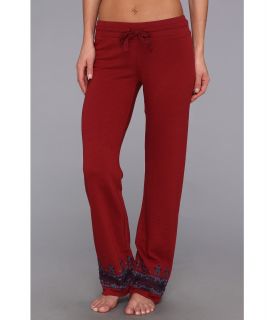 Lucky Brand Embroidered Sweat Pant Womens Casual Pants (Red)