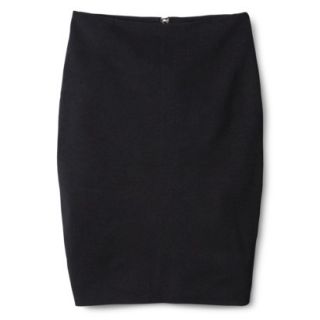 Mossimo Womens Jacquard Pencil Skirt   Black Solid XL