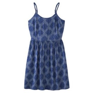 Mossimo Supply Co. Juniors Easy Waist Dress   Blue Print M(7 9)