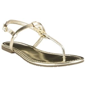 Cole Haan Womens Ally Sandal Gold Sandals   D41678
