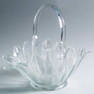 Smith Glass  177/1 11 Handled Basket   Line #177, Herringbone,Baskets, Colors