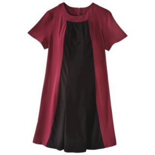 Liz Lange for Target Maternity Short Sleeve Woven Dress   Red/Black S