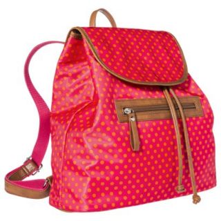 Bueno Polka Dot Backpack Handbag   Pink